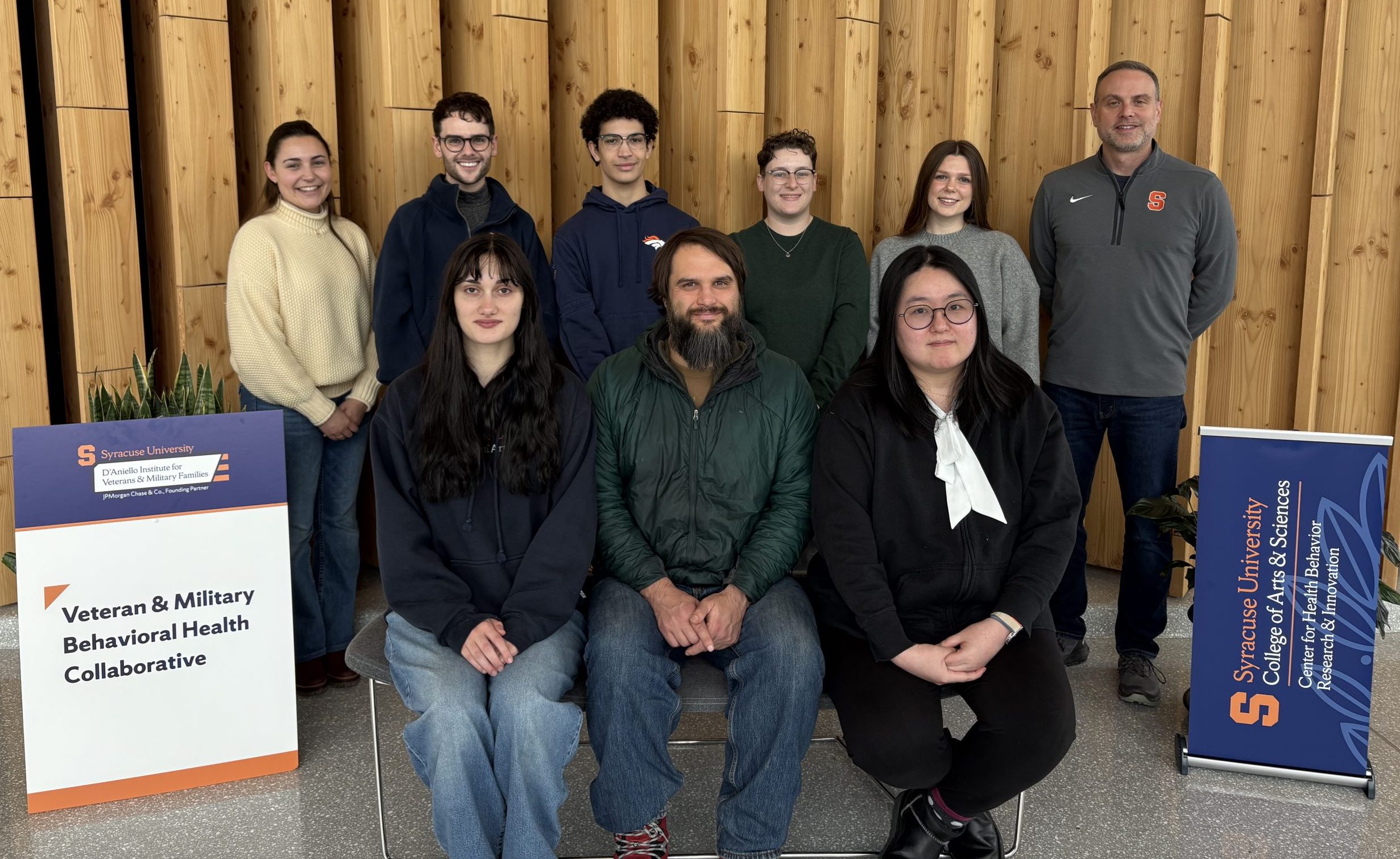 Students participating in the Veteran and Military Learning Scholars Program