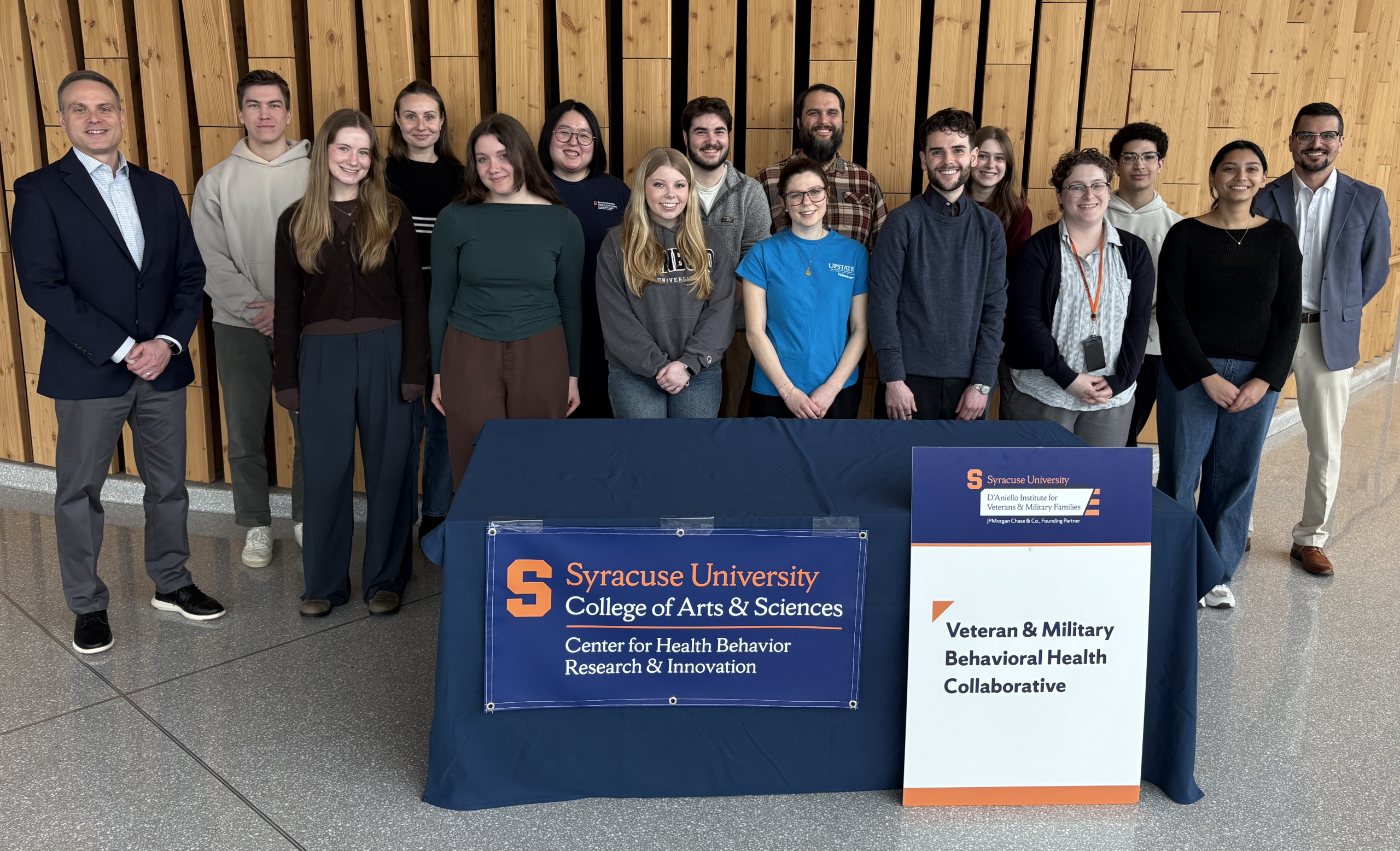 Students participating in the Veteran and Military Learning Scholars Program